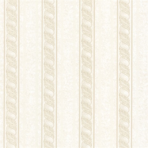 Montague Cream Scroll Stripe