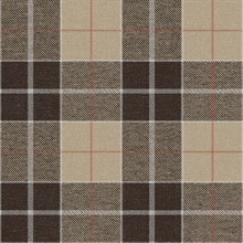 Montana Chocolate Plaid Wallpaper