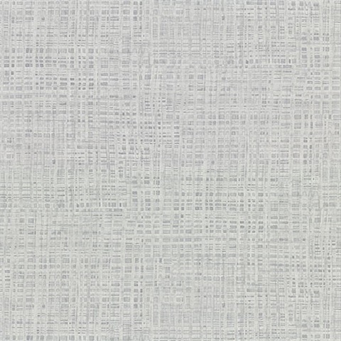 Montgomery Grey Faux Grasscloth Vinyl Wallpaper