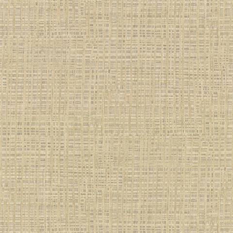 Montgomery Khaki Faux Grasscloth Vinyl Wallpaper