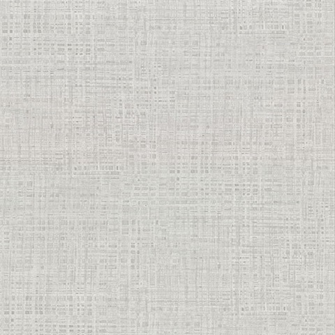Montgomery Light Grey Faux Grasscloth Vinyl Wallpaper