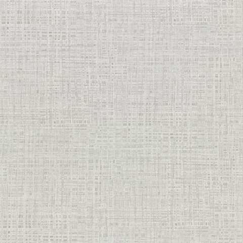 Montgomery Light Grey Faux Grasscloth Vinyl Wallpaper