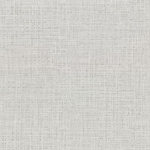 Montgomery Light Grey Faux Grasscloth Vinyl Wallpaper