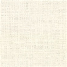 Montgomery Off-White Distressed Faux Linen Vinyl Wallpaper