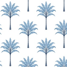 Montgomery Palm Botanical Blue Lake Peel and Stick Wallpaper