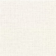 Montgomery White Faux Grasscloth Vinyl Wallpaper