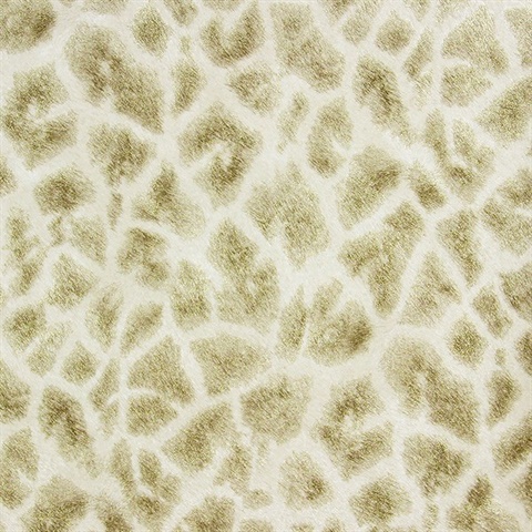 Montone Beige Giraffe Wallpaper