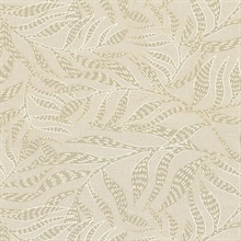 Montrose Beige Leaves Wallpaper