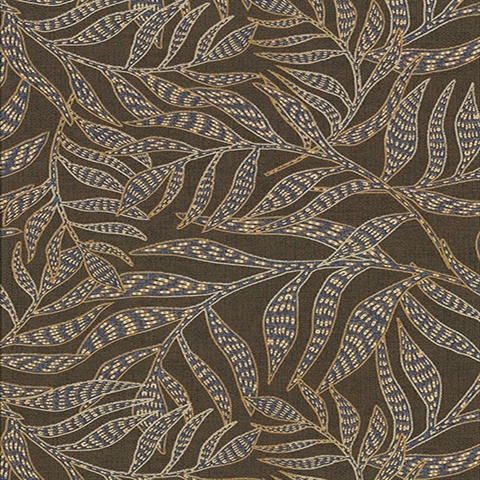 Montrose Brown Leaves Wallpaper