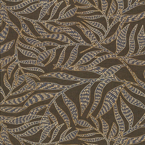 Montrose Brown Leaves Wallpaper