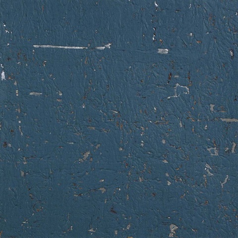 Moon Rock Blue Moss Natural Cork Wallpaper