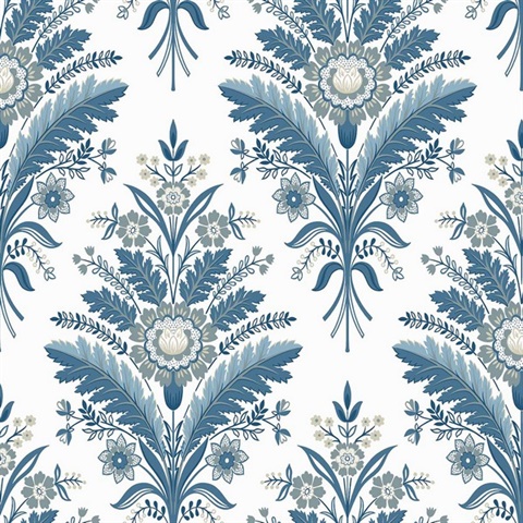 Moorbank Indigo Wallpaper