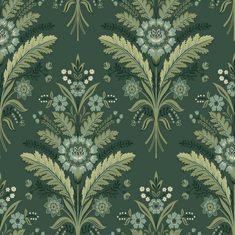 Moorbank Olive Wallpaper