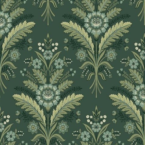 Moorbank Olive Wallpaper