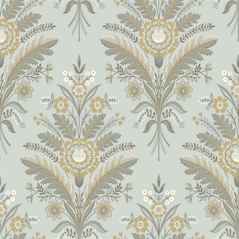 Moorbank Soft Aqua Wallpaper