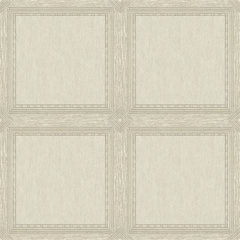 Moorland Ivory Wood Panel Wallpaper