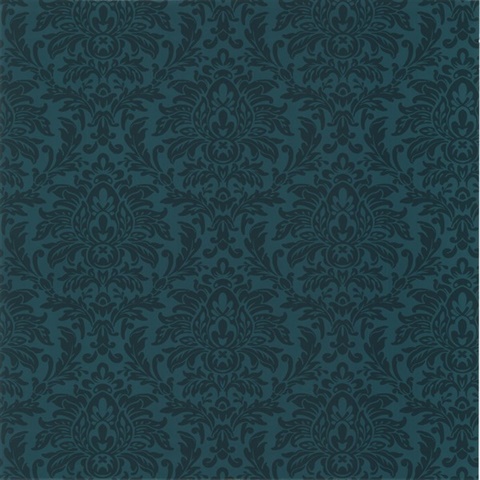 Morgan Blue Busy Damask