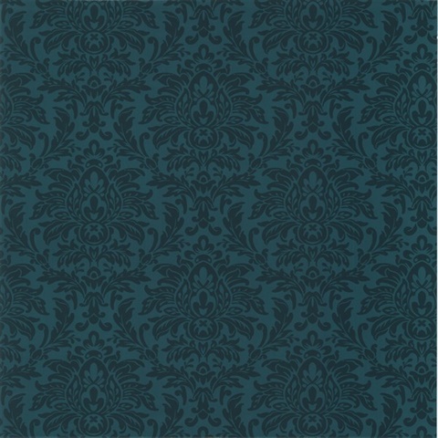 Morgan Blue Busy Damask