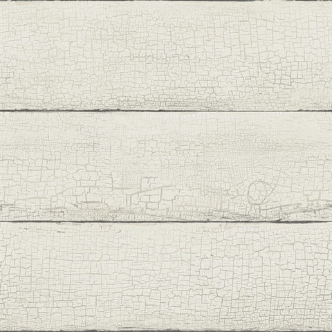 Morgan White Textured Wood Wallpaper