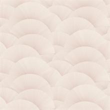 Morning Shell Blush Scallops Wallpaper