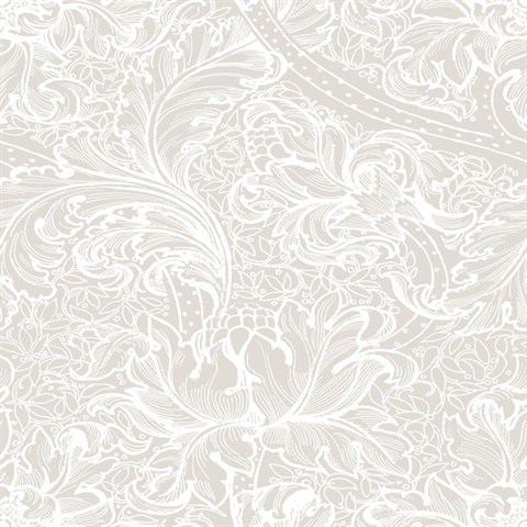 Morris Major Beige Wallpaper