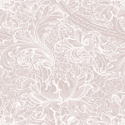Morris Major Pink Wallpaper