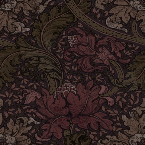 Morris Major Red Wallpaper