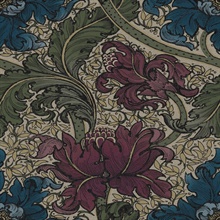 Morris Major Red Wallpaper