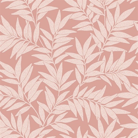 Morris Pink Leaf Wallpaper
