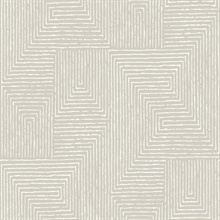 Mortenson Light Grey Geometric Wallpaper