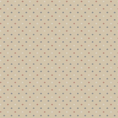 Multi Mini Beige Wallpaper