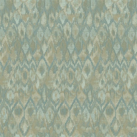 Multicolor Ikat Boho Ethnic Wallpaper