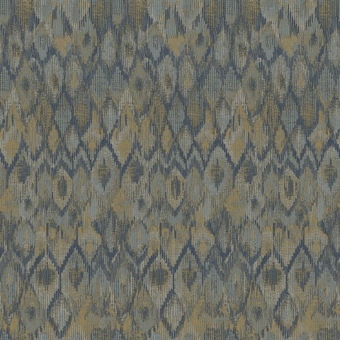 Multicolor Ikat Boho Ethnic Wallpaper