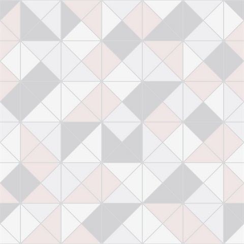 Multicolor Metallic Geo Triangle & Square Wallpaper