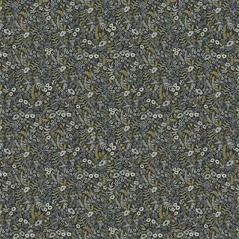 Multicolor Tapestry Blooming Flowers Buds and Leaves Rifle Paper Wallp