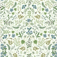 Multicolor Wildwood Floral Wildflowers and Greenery Rifle Paper Wallpa