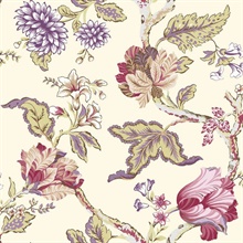 Multicolored Commercial Jacobean Wallpaper