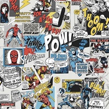 Multicolored Marvel Comics Pow! Wallpaper