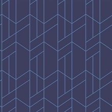 Mun Azure Geometric Wallpaper