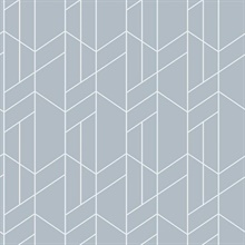 Mun Captin Blue Geometric Wallpaper