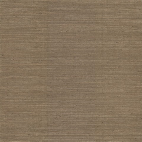 Mycroft Chestnut Grasscloth Wallpaper