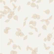 Myles Gold Leaves Wallpaper