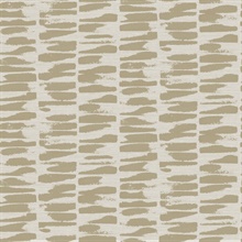 Myrtle Gold Abstract Textured Abstract Stripe Wallpaper