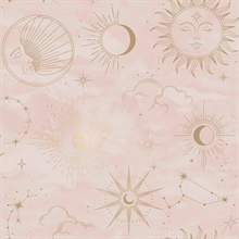 Mystic Pink Celestial Wallpaper