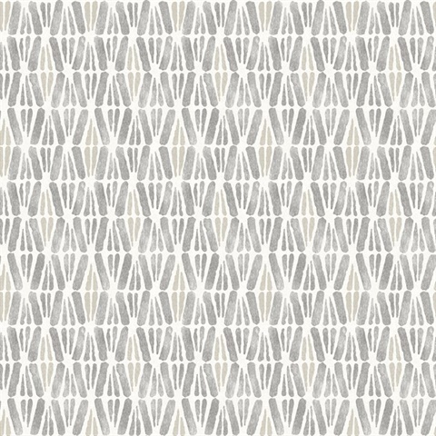 Nabi Charcoal Geometric Wallpaper
