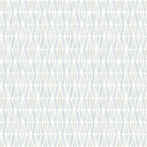 Nabi Light Blue Abstract Geometric Wallpaper