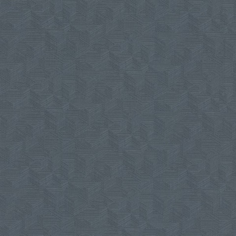 Naila Indigo Geo Weave 54" Commercial Grade Wallpaper
