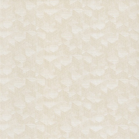 Naila Ivory Geometric Weave Wallpaper