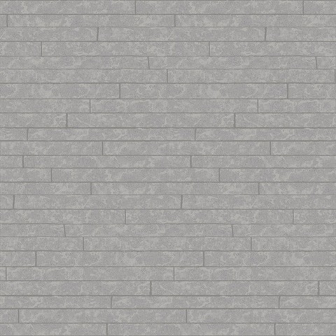 Namari Sterling Distressed Tile Metallic Wallpaper