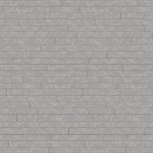 Namari Sterling Distressed Tile Metallic Wallpaper